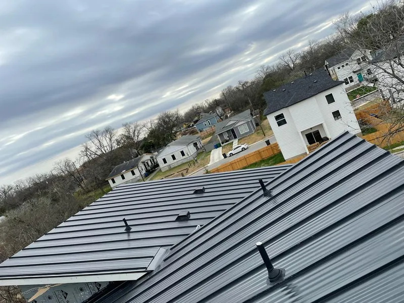 Standing seam metal roof panels with vents for Skylight Repair in Rapid City